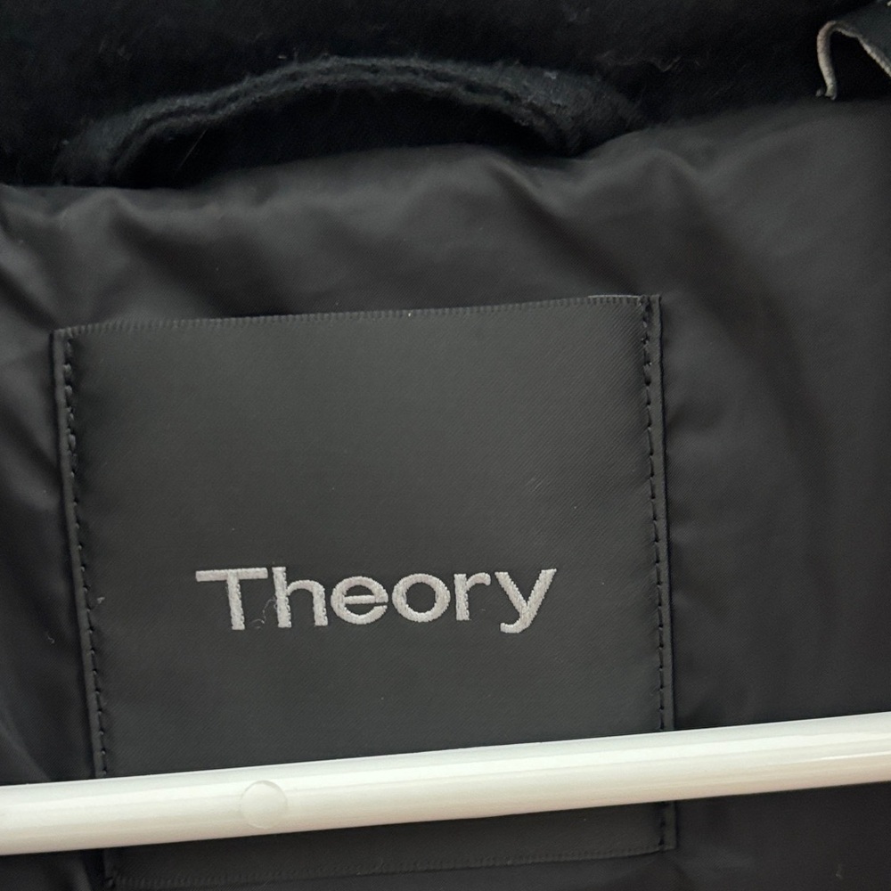 Theory Women's Midnight Black Puffer Jacket - Picture 3 of 7